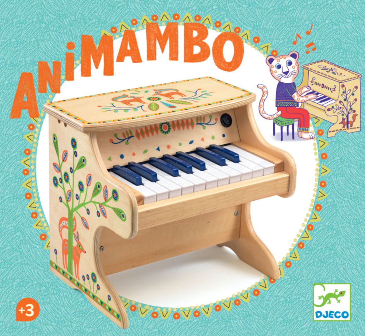 Animambo Electronic 18Key Piano - Djeco