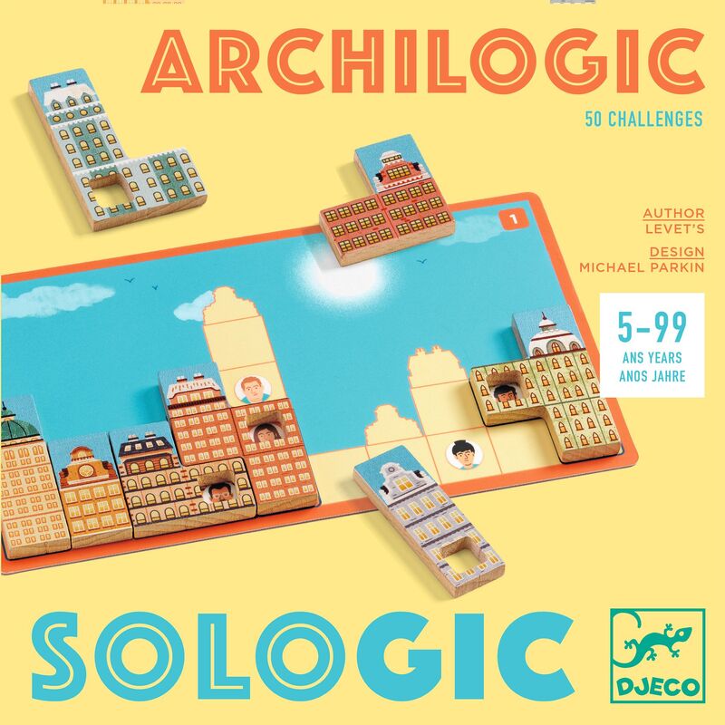 Archilogic Sologic Game with 60 challenges - Djeco