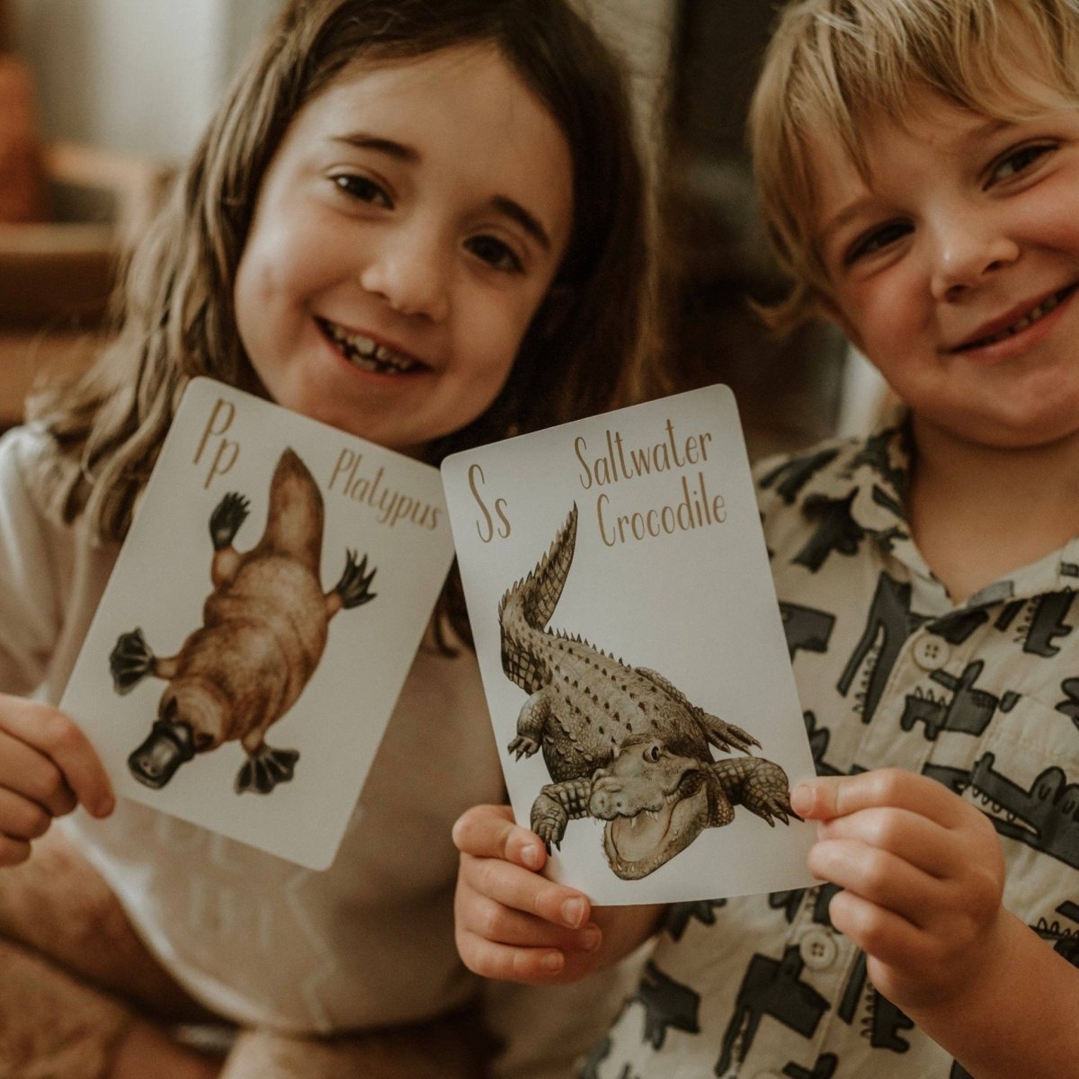 Australian Animal Alphabet Flash Cards by Modern Monty