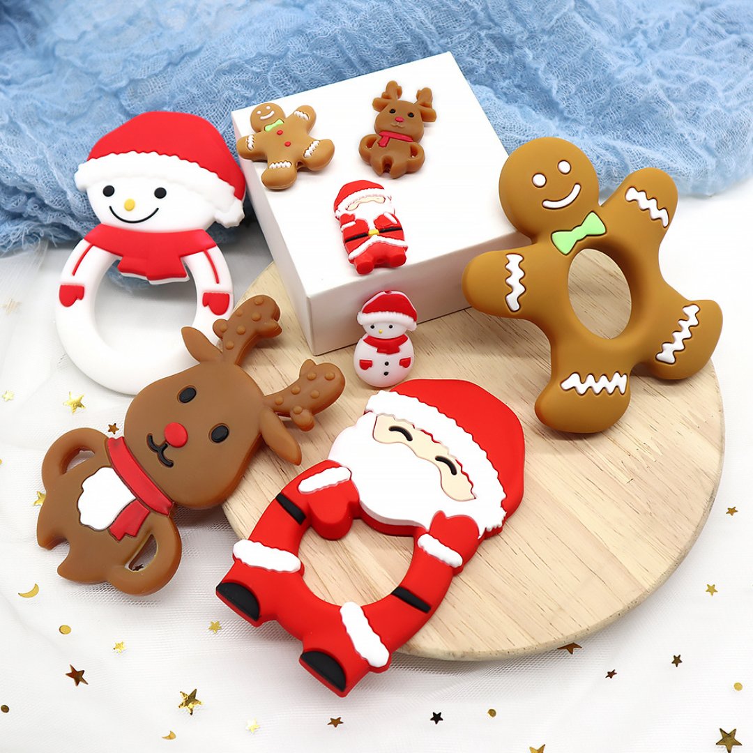 Christmas Snowman Silicone Teether - Jellystone Designs