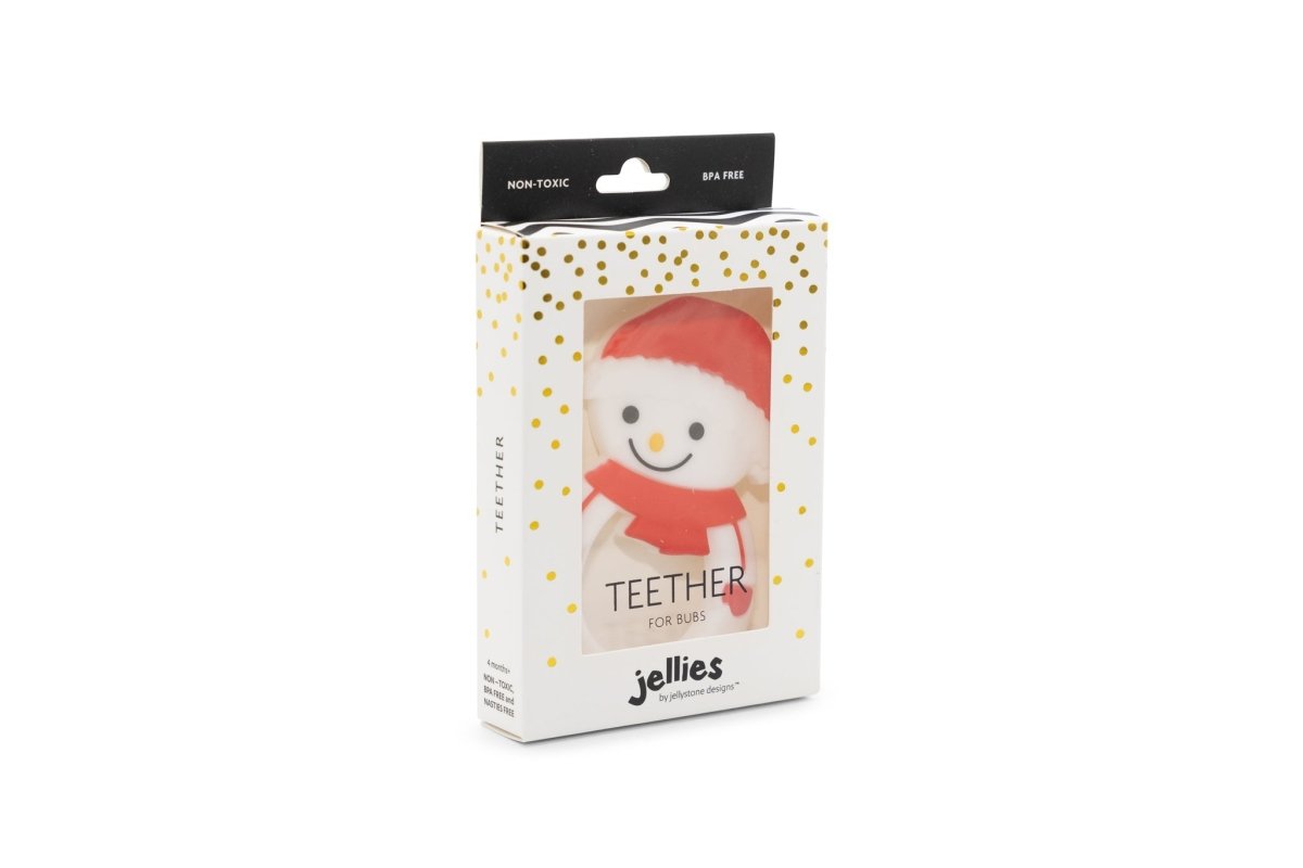 Christmas Snowman Silicone Teether - Jellystone Designs