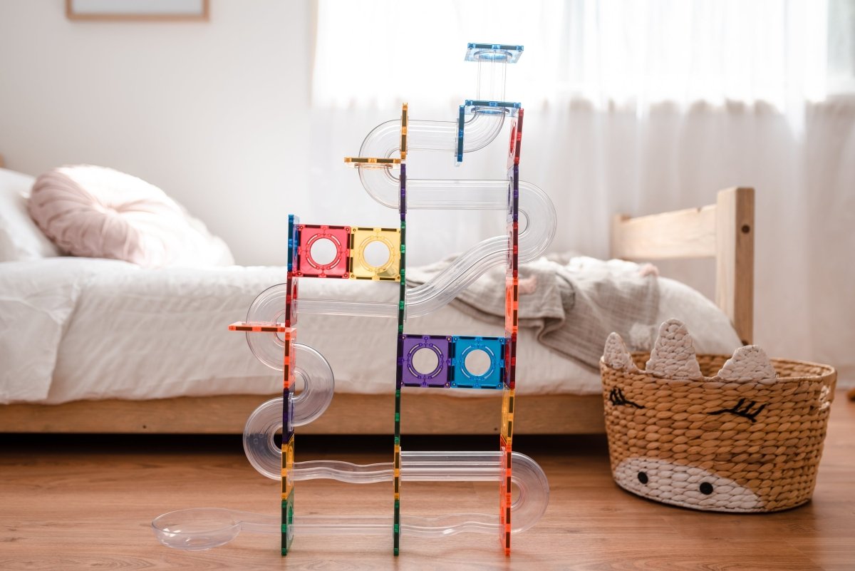 Connetix Tiles - 306 Piece Rainbow Mega Ball Run Bundle