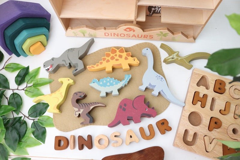 Dinosaur Display Shelf Set - Tender Leaf Toys