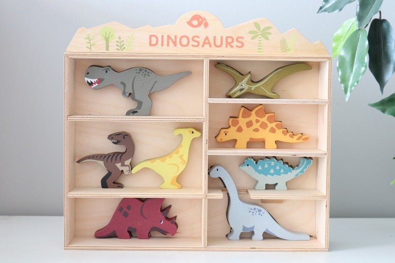 Dinosaur Display Shelf Set - Tender Leaf Toys