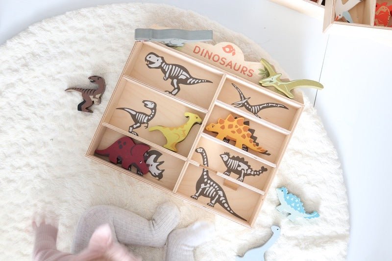 Dinosaur Display Shelf Set - Tender Leaf Toys