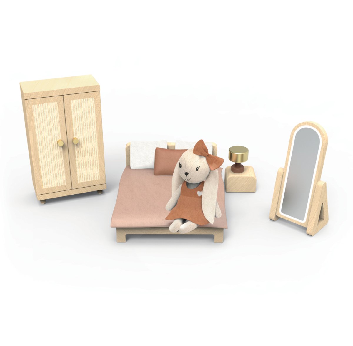 Doll House Bedroom + 1 Character - Speedy Monkey