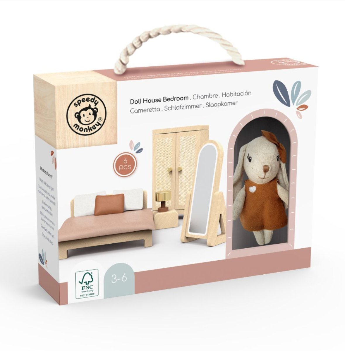 Doll House Bedroom + 1 Character - Speedy Monkey