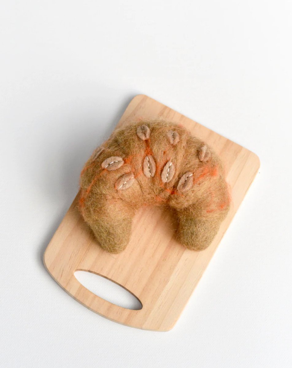 Felt Almond Croissant - Tara Treasures