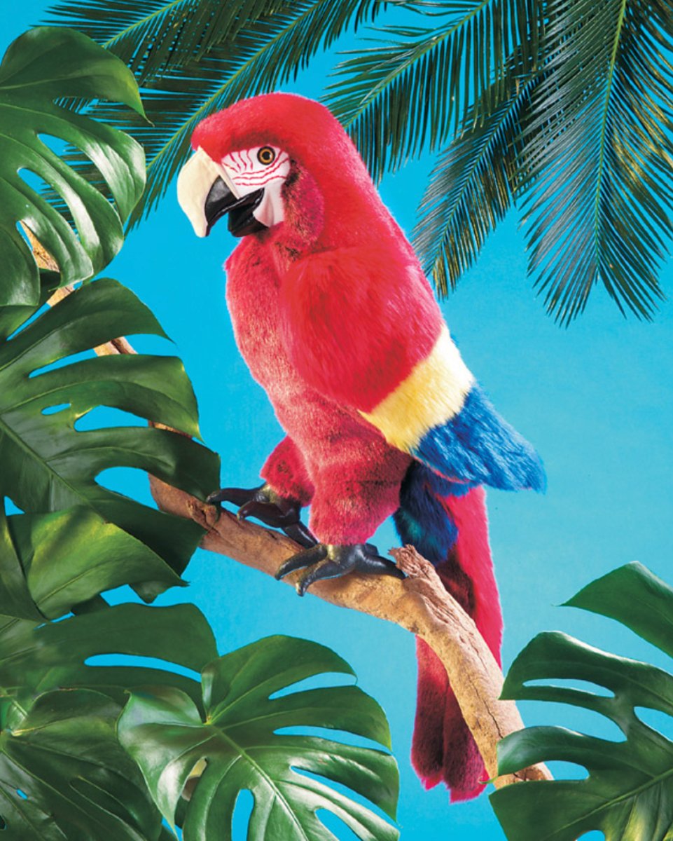 Folkmanis - Scarlet Macaw Puppet