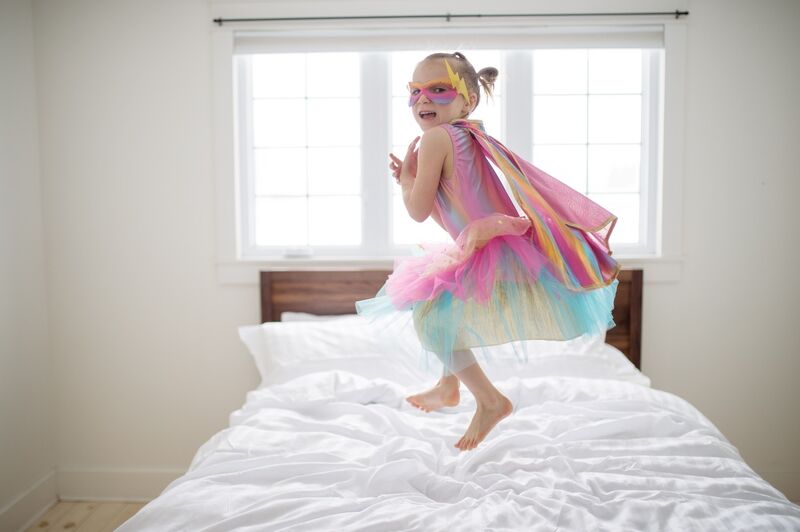 Great Pretenders - Super - duper Tutu, Cape & Mask, Pink & Gold Size 4 - 6