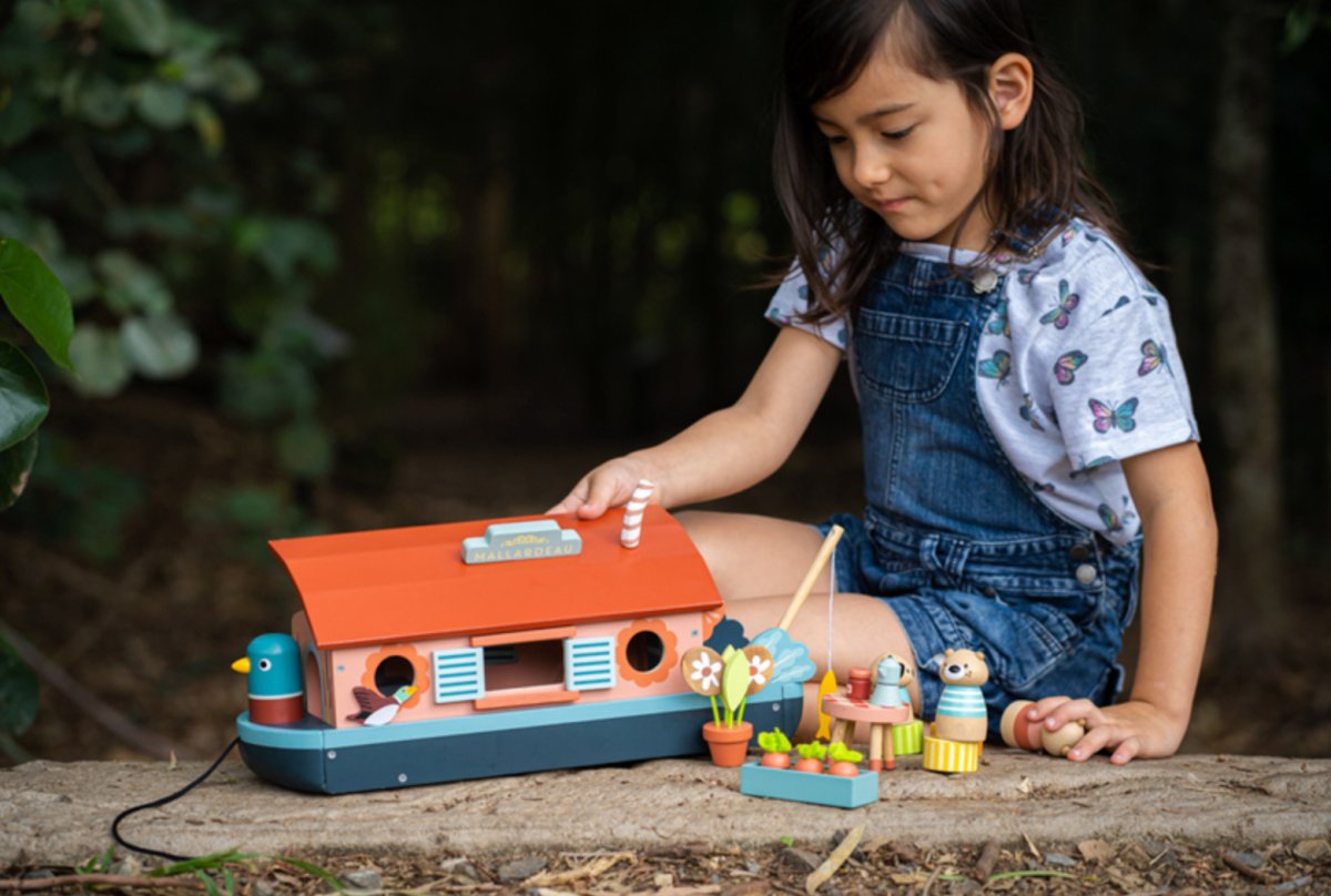 Little Otter Canal Boat - Tender Leaf Toys