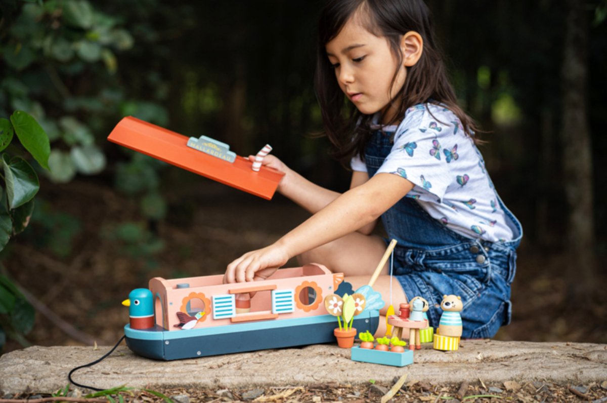 Little Otter Canal Boat - Tender Leaf Toys