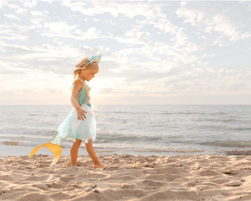 Mermalicious Dress with Tail Size 5 - 6 | Great Pretenders