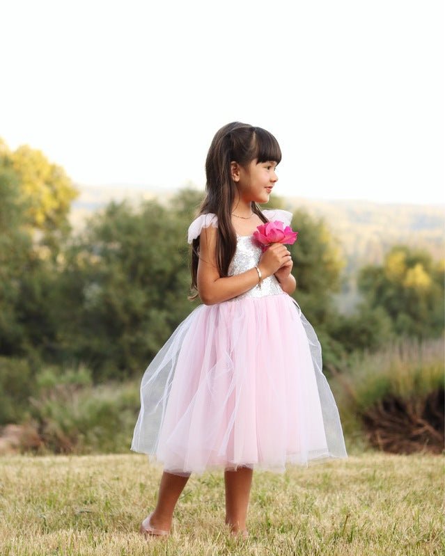 Pink Sequins Princess Dress - Size 3 - 4 | Great Pretenders