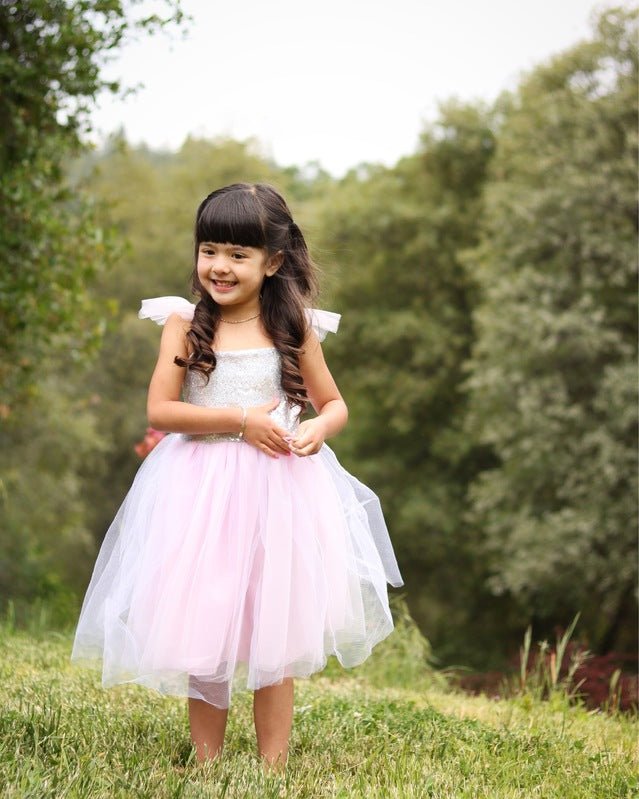 Pink Sequins Princess Dress - Size 3 - 4 | Great Pretenders