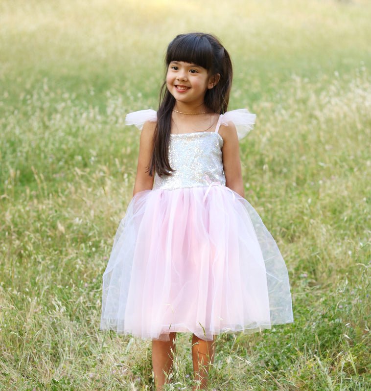 Pink Sequins Princess Dress - Size 3 - 4 | Great Pretenders