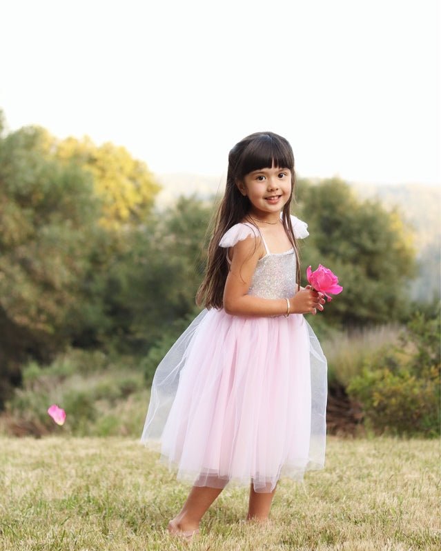 Pink Sequins Princess Dress - Size 3 - 4 | Great Pretenders