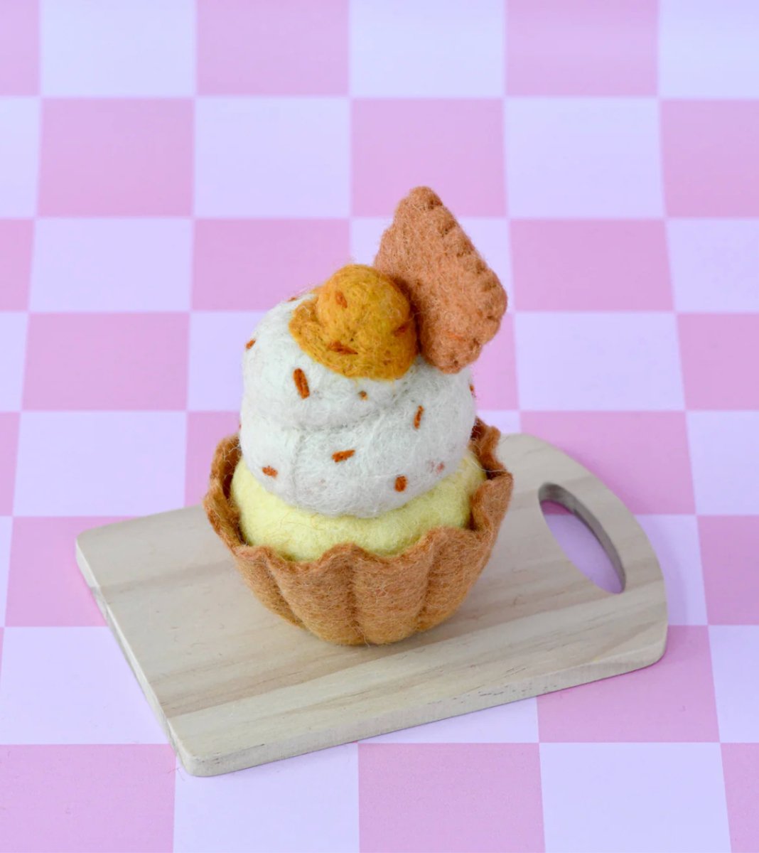 PREORDER: Felt Giant Biscoff Cupcake - Tara Treasures