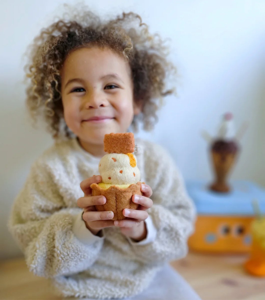 PREORDER: Felt Giant Biscoff Cupcake - Tara Treasures