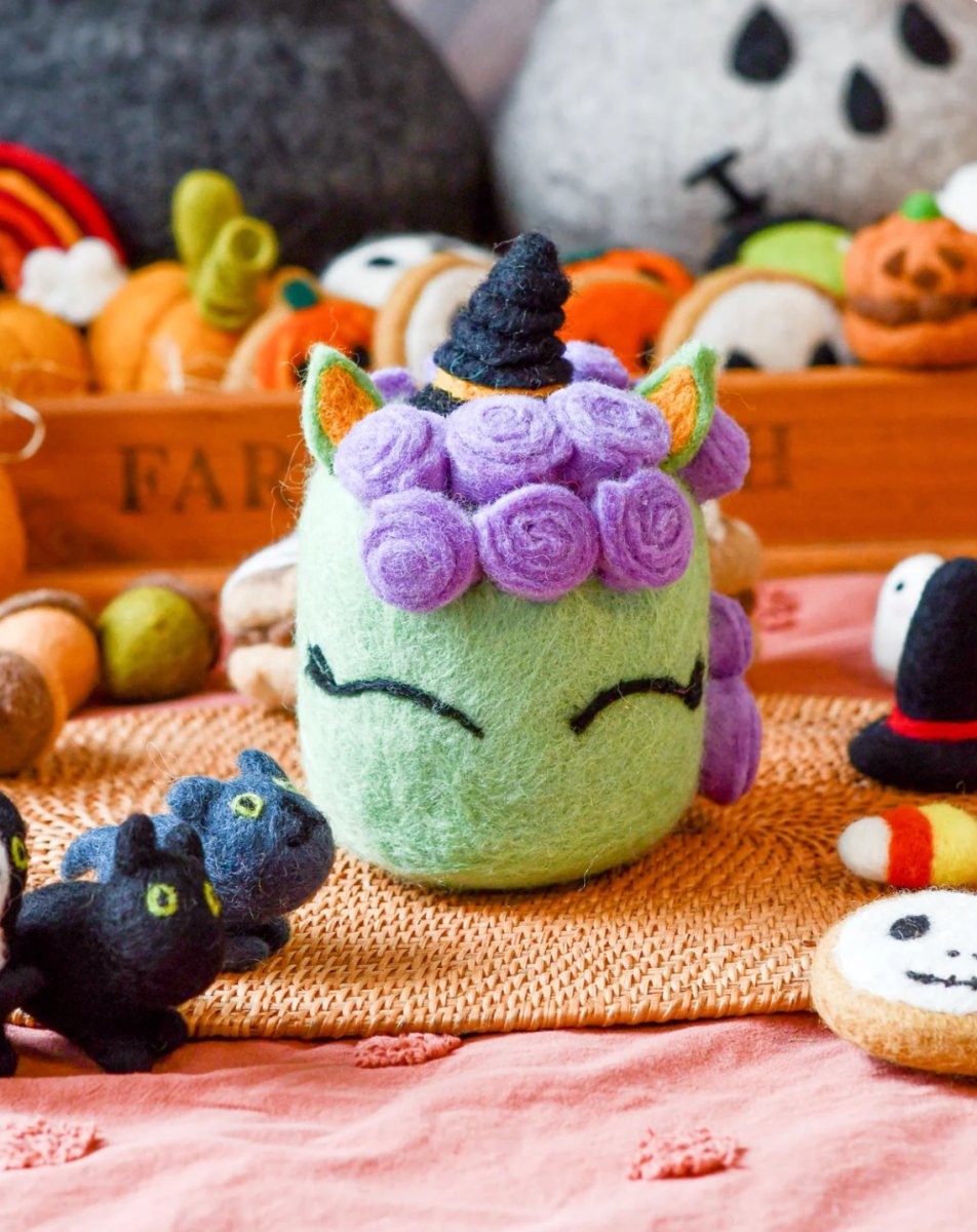 PREORDER: Felt Halloween Unicorn Cake - Tara treasures