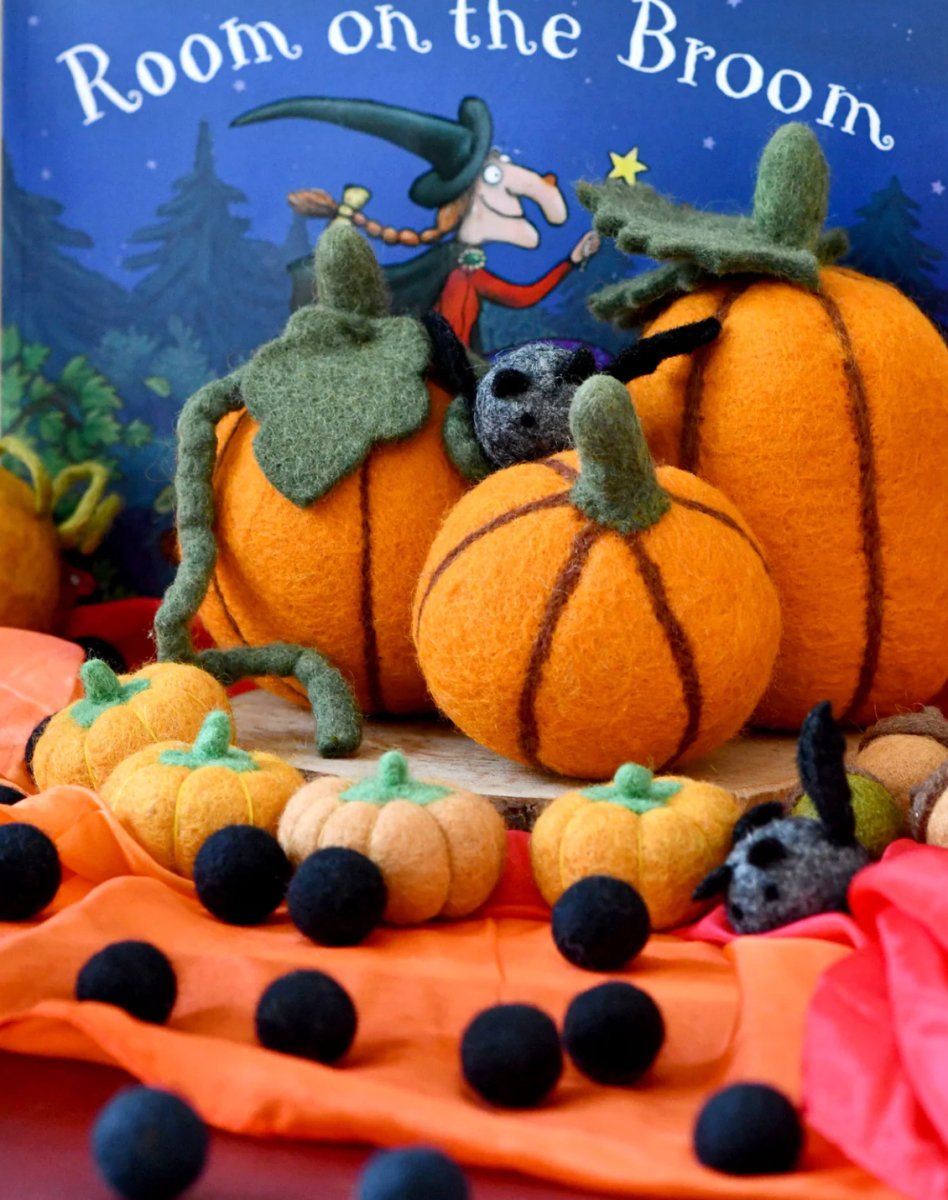 PREORDER: Felt Pumpkins (Set of 3) - Tara Treasures