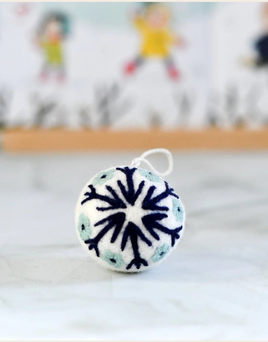 PREORDER: Felt Snowflake Bauble Christmas Ornament - Tara Treasures