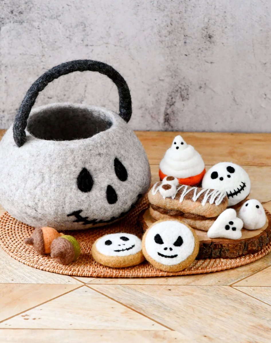 PREORDER: Felt Spooky Ghost (Trick or Treat) Grazing Set - Tara Treasures