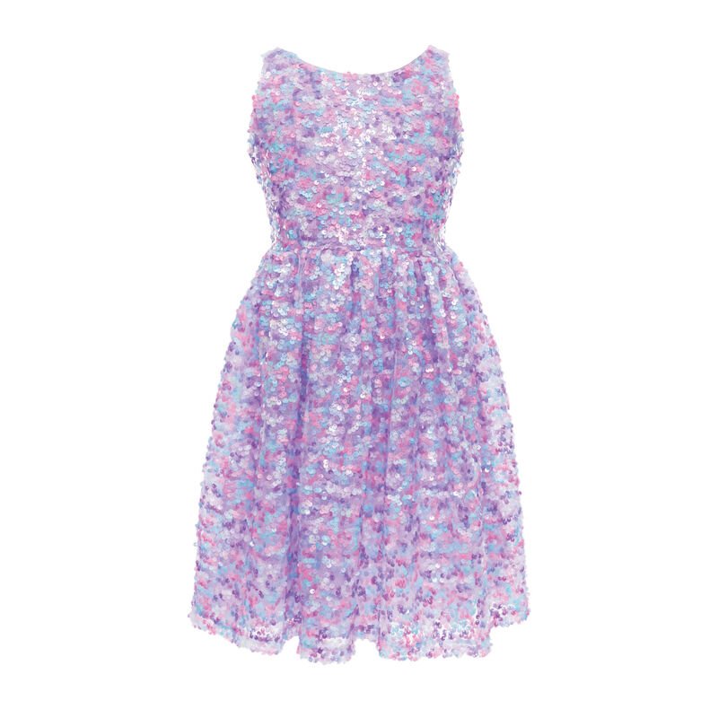 Purple Party Sequins Dress Size 5 - 6 - Great Pretenders