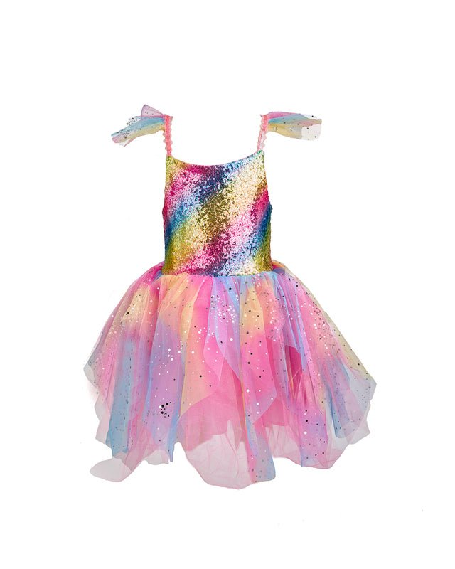 Rainbow Fairy Dress & Wings Size 7 - 8 | Great Pretenders