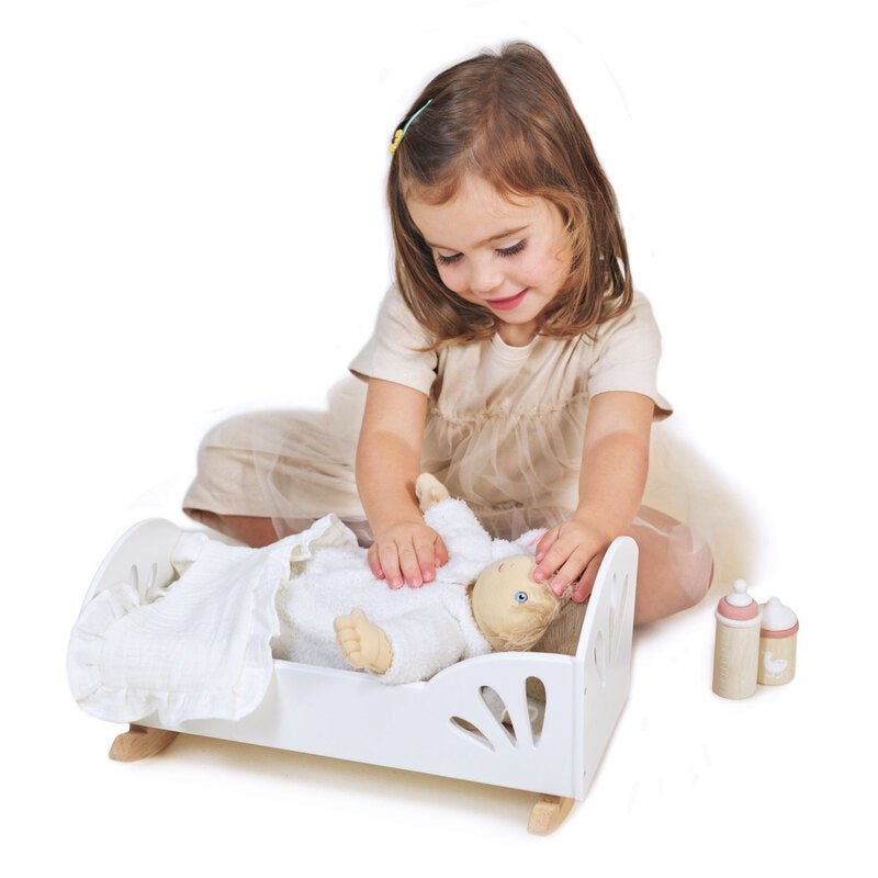Sweet Swan Dolly Bed - Tender Leaf Toys