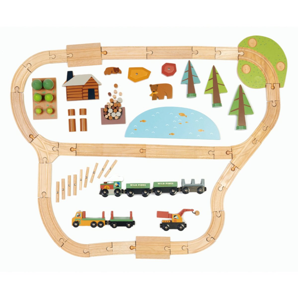 Wild Pines Train Set - Tender Leaf Toys