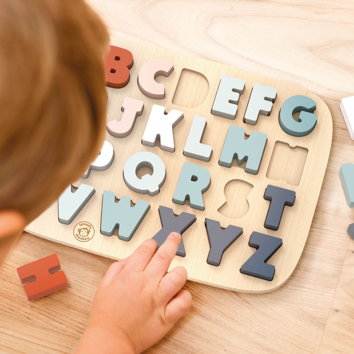 Wooden Alphabet Puzzle | Speedy Monkey