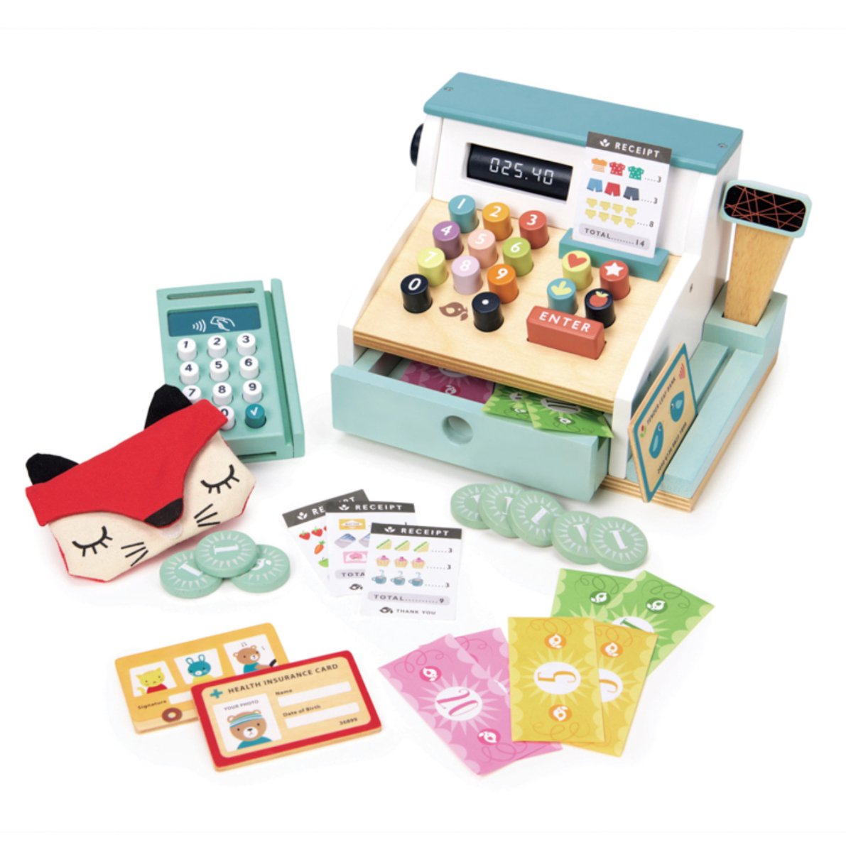 Wooden Toy Cash Register - Tender Leaf Toys