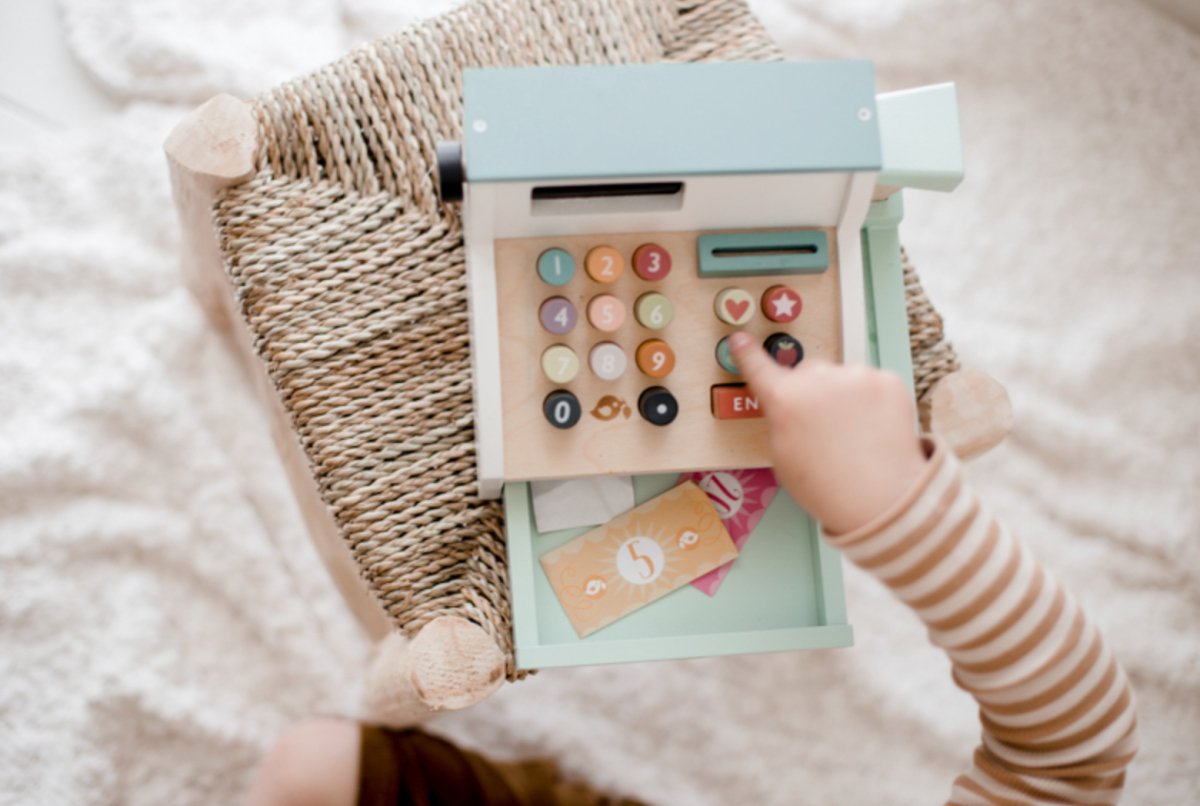 Wooden Toy Cash Register - Tender Leaf Toys