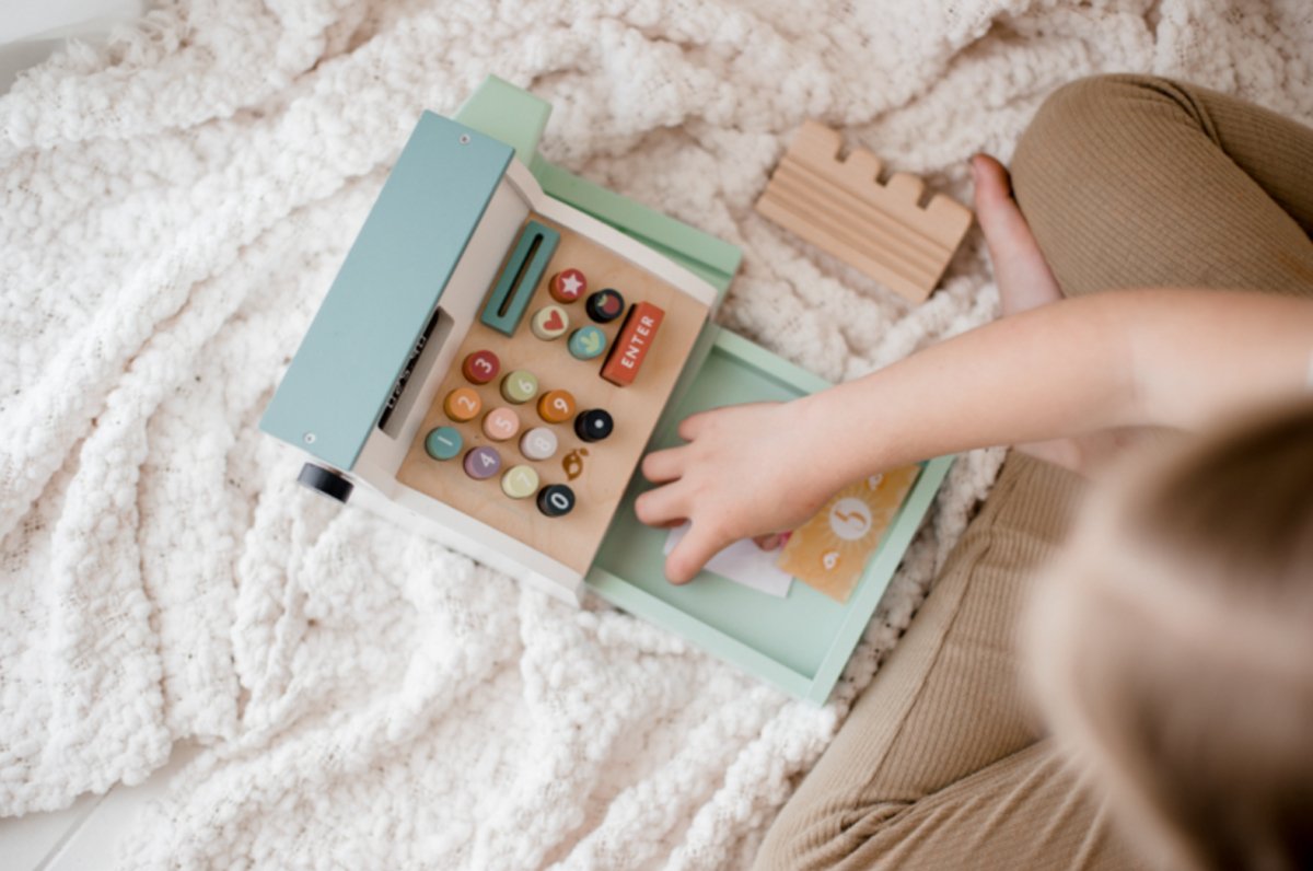 Wooden Toy Cash Register - Tender Leaf Toys