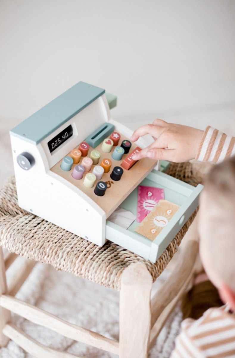 Wooden Toy Cash Register - Tender Leaf Toys