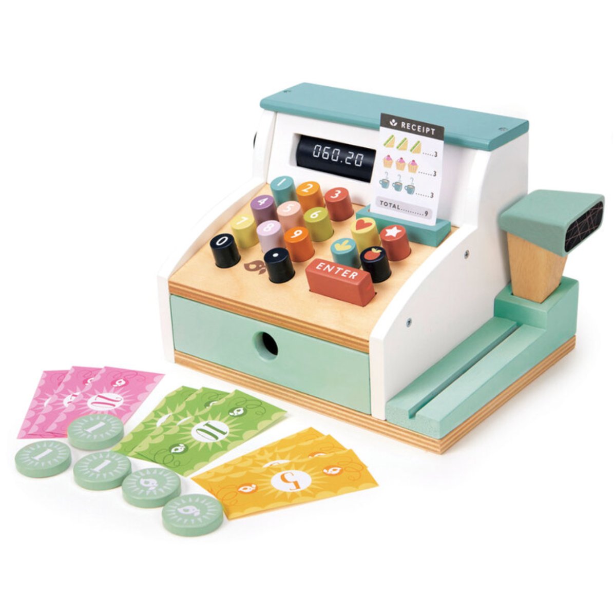 Wooden Toy Cash Register - Tender Leaf Toys