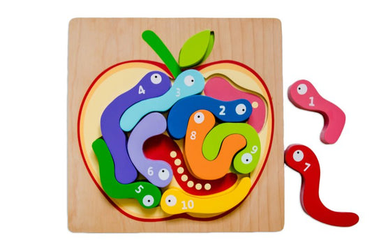 123 Worm Puzzle - Kiddie Connect