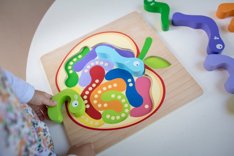 123 Worm Puzzle - Kiddie Connect