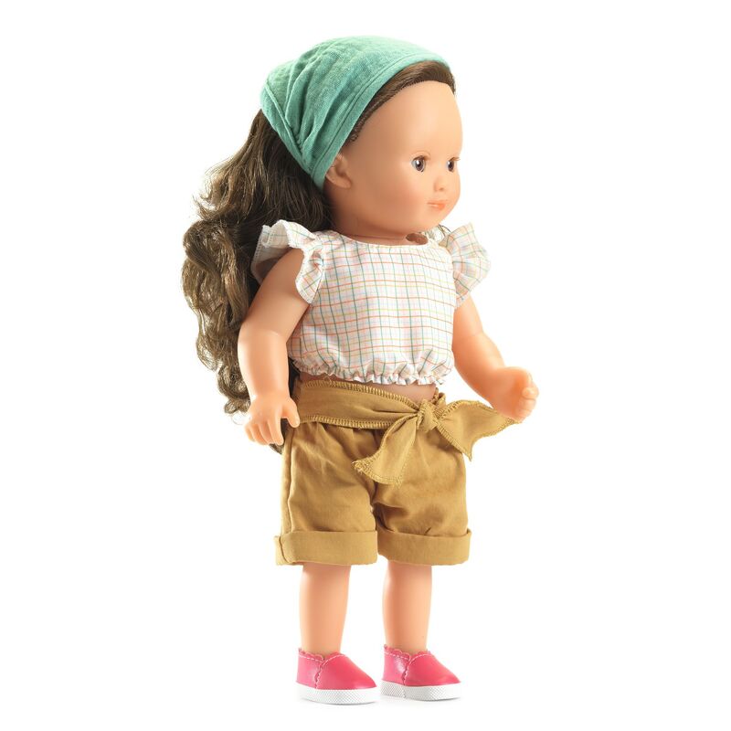 32 cm Lovely Josephine Brunette Hair Doll - Djeco