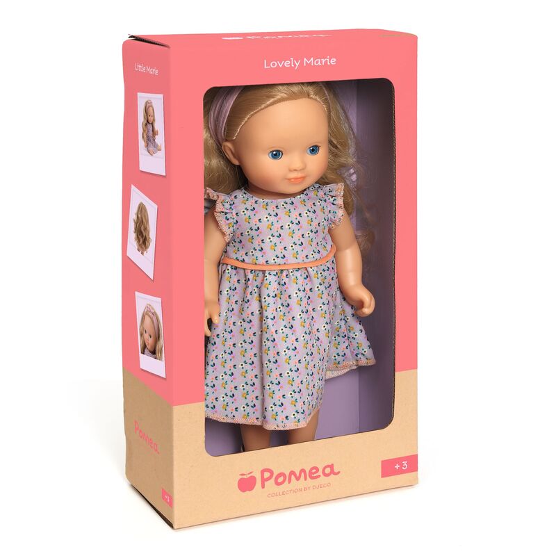 32 cm Lovely Marie Blonde Hair Doll - Djeco