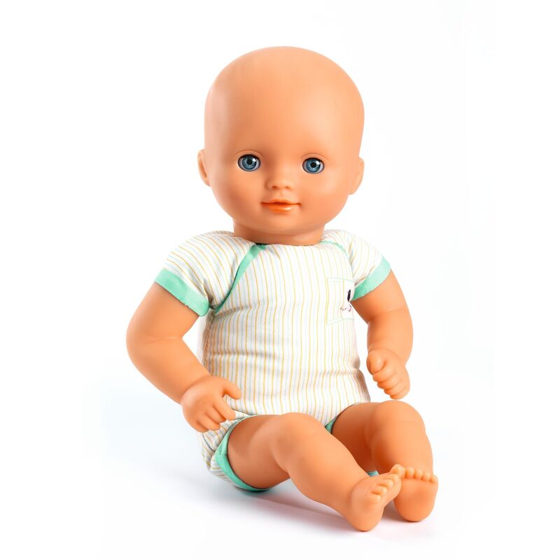 32 cm Pomea Machine Washable Lila Rose Soft Body Doll - Djeco