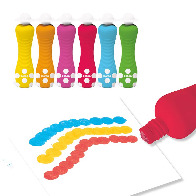 6 Foam Markers - Djeco