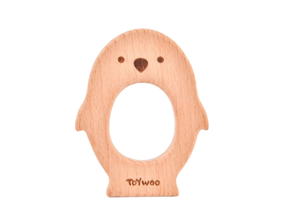 wooden baby teether