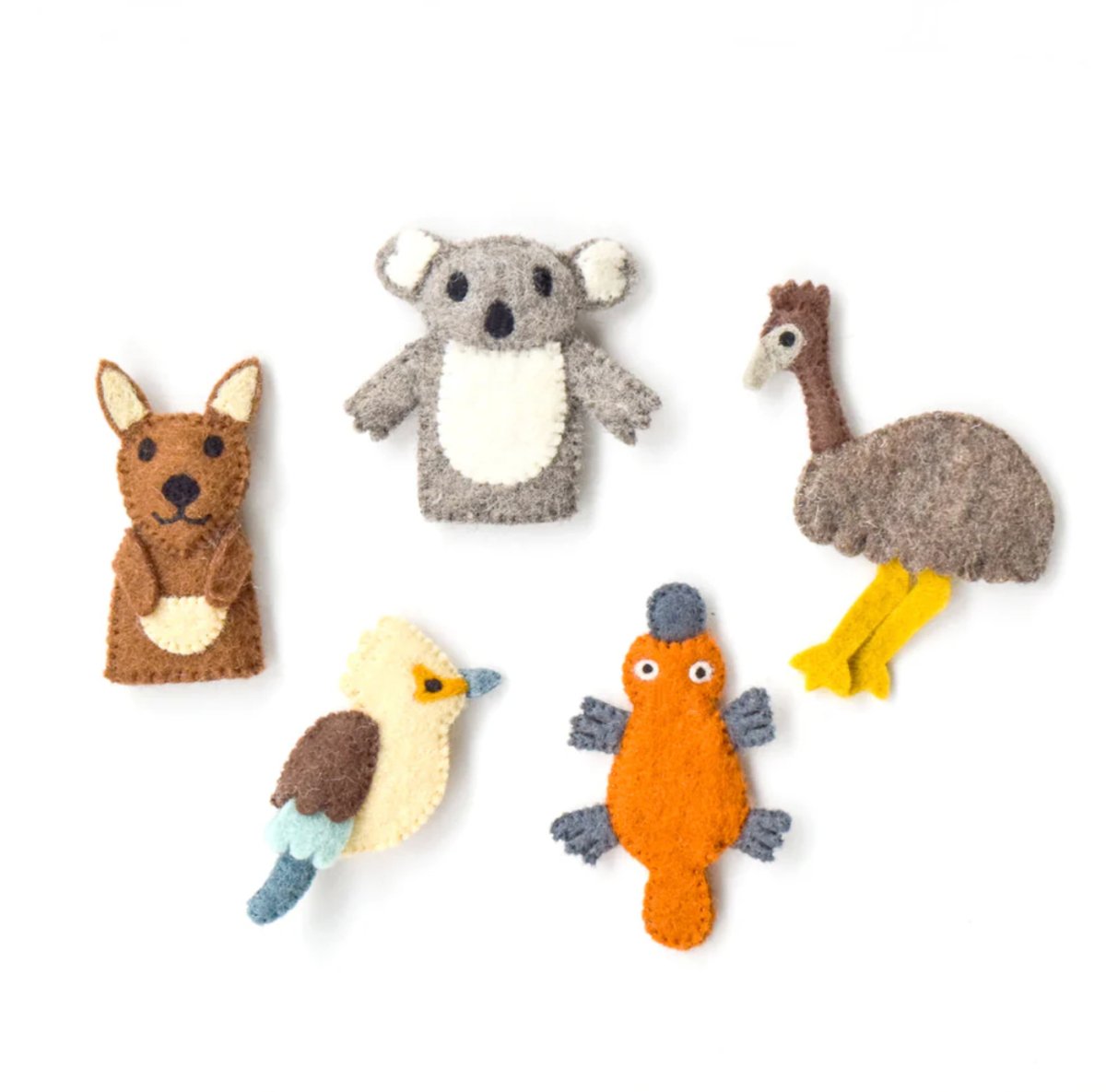 Australian Animals A - Tara Treasures Finger Puppet Set