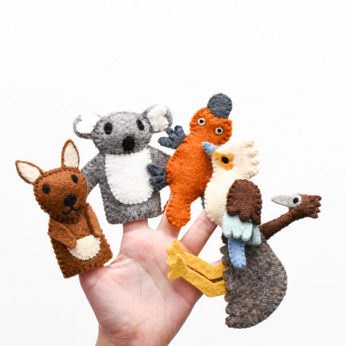 Australian Animals A - Tara Treasures Finger Puppet Set