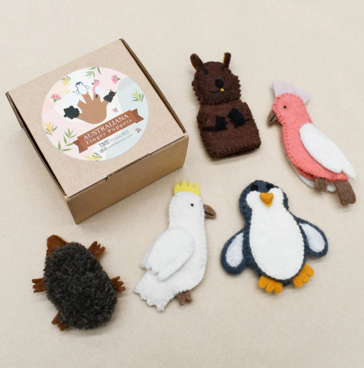 Australian Animals B - Finger Puppet Set | Tara Treasures