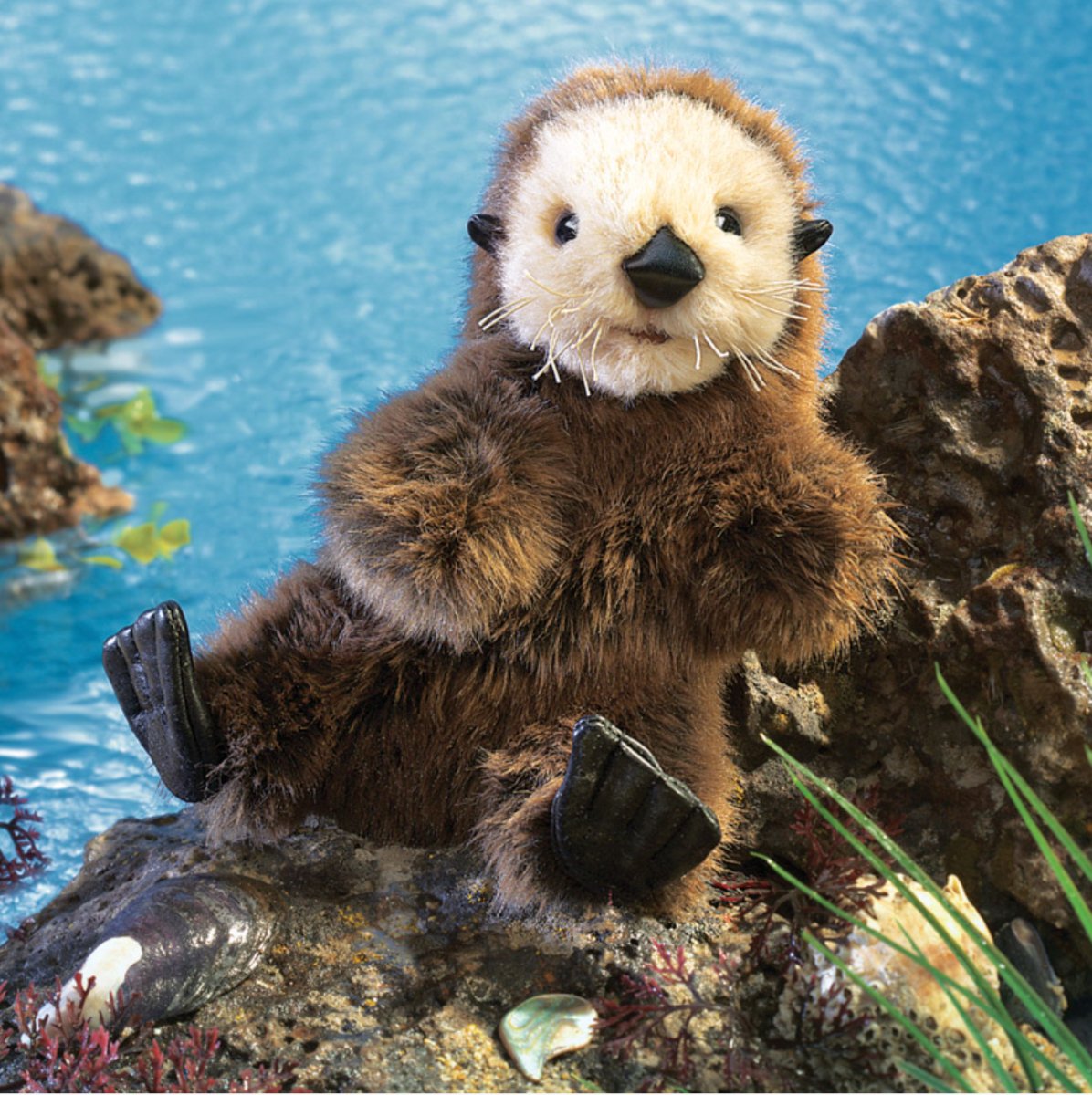 Baby Sea Otter Puppet - Folkmanis