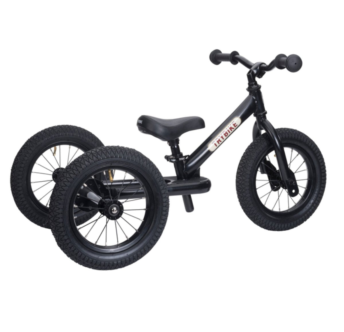 Black Steel Trybike with Black Seat & Grips (3 Wheel) - Trybike