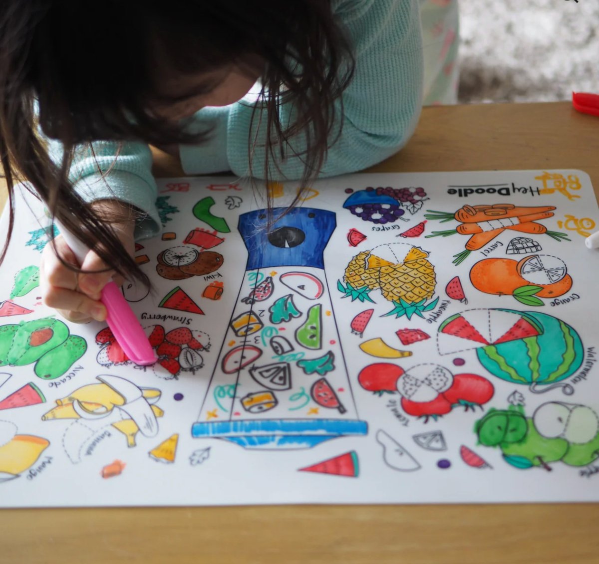 Breakfast Blend - Hey Doodle Classic Reusable Silicone Colouring Mat